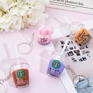 Starbucks keychains -Coffee